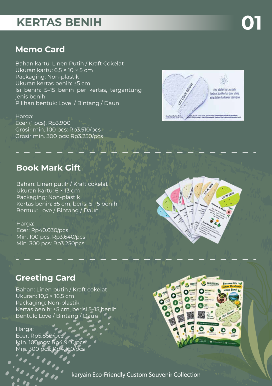 Memo Card Benih