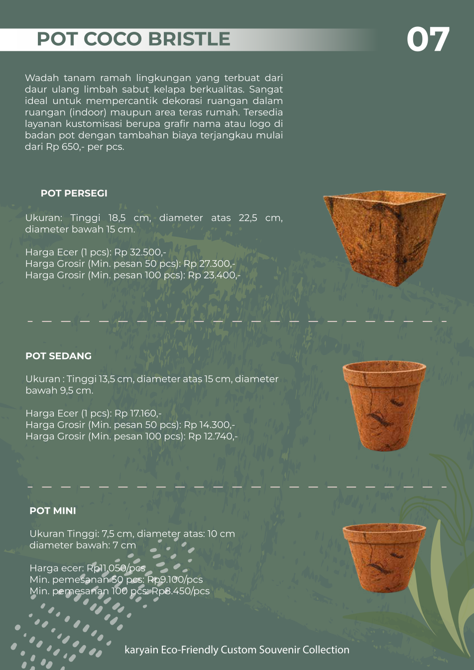 Pot Coco / Wadah Tanam